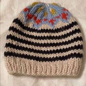Free People Multicolor Striped Knit Beanie